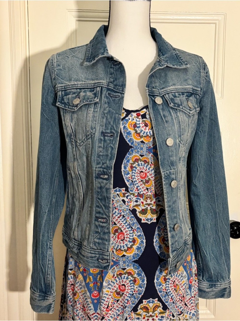 J.Crew Classic Blue Denim Jacket - Women's Jean Coat - Size XS